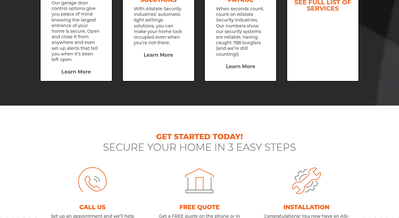 Allstate Security Industries — services section