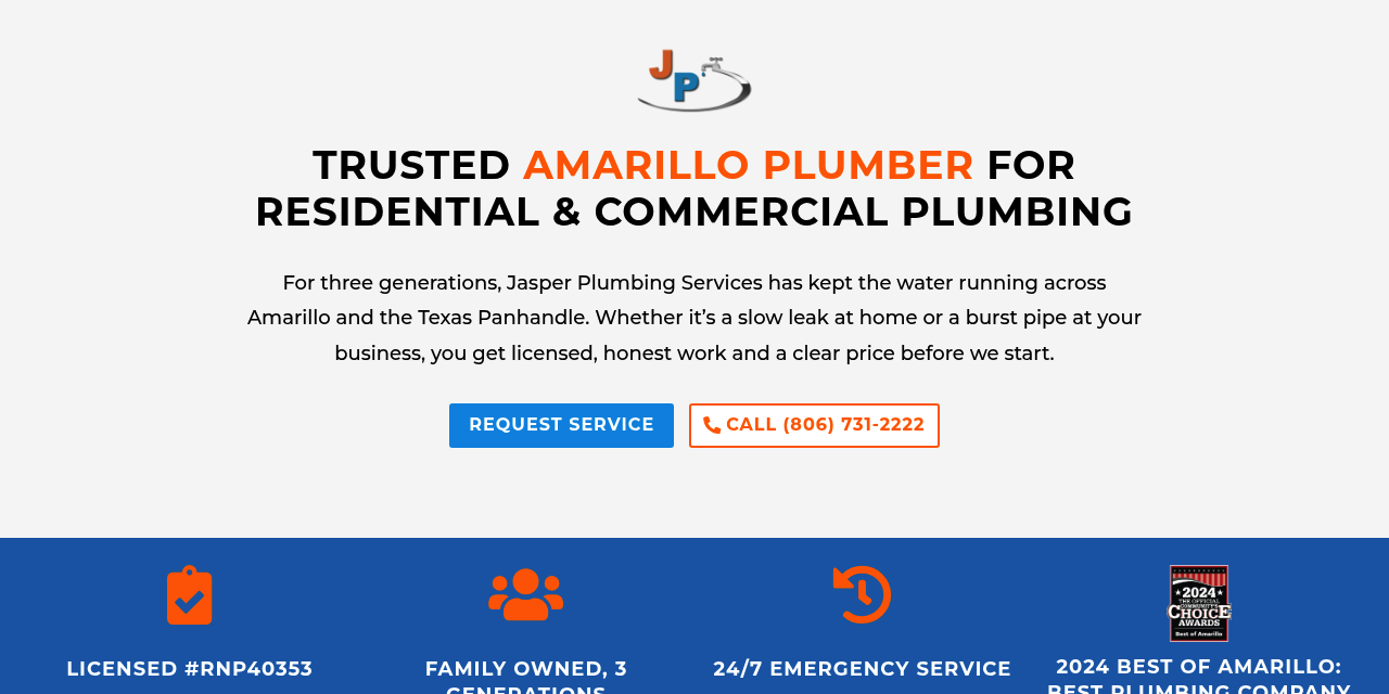 Jasper Plumbing — page section