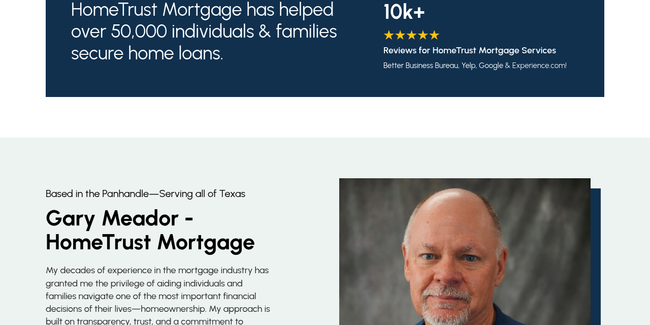 Gary Meador, HomeTrust Mortgage — page section