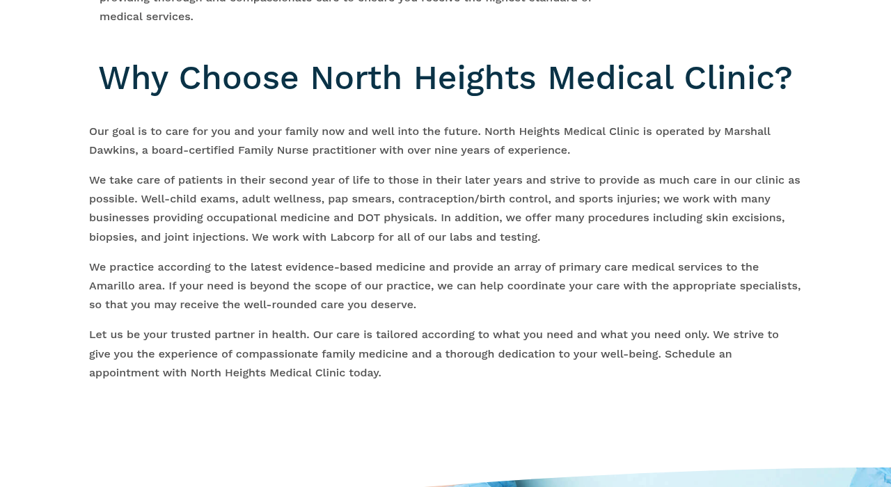 North Heights Medical Clinic — lower page section