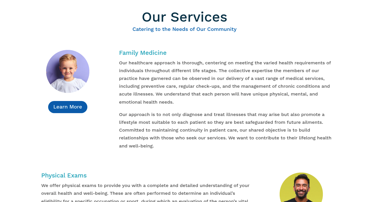 North Heights Medical Clinic — services section