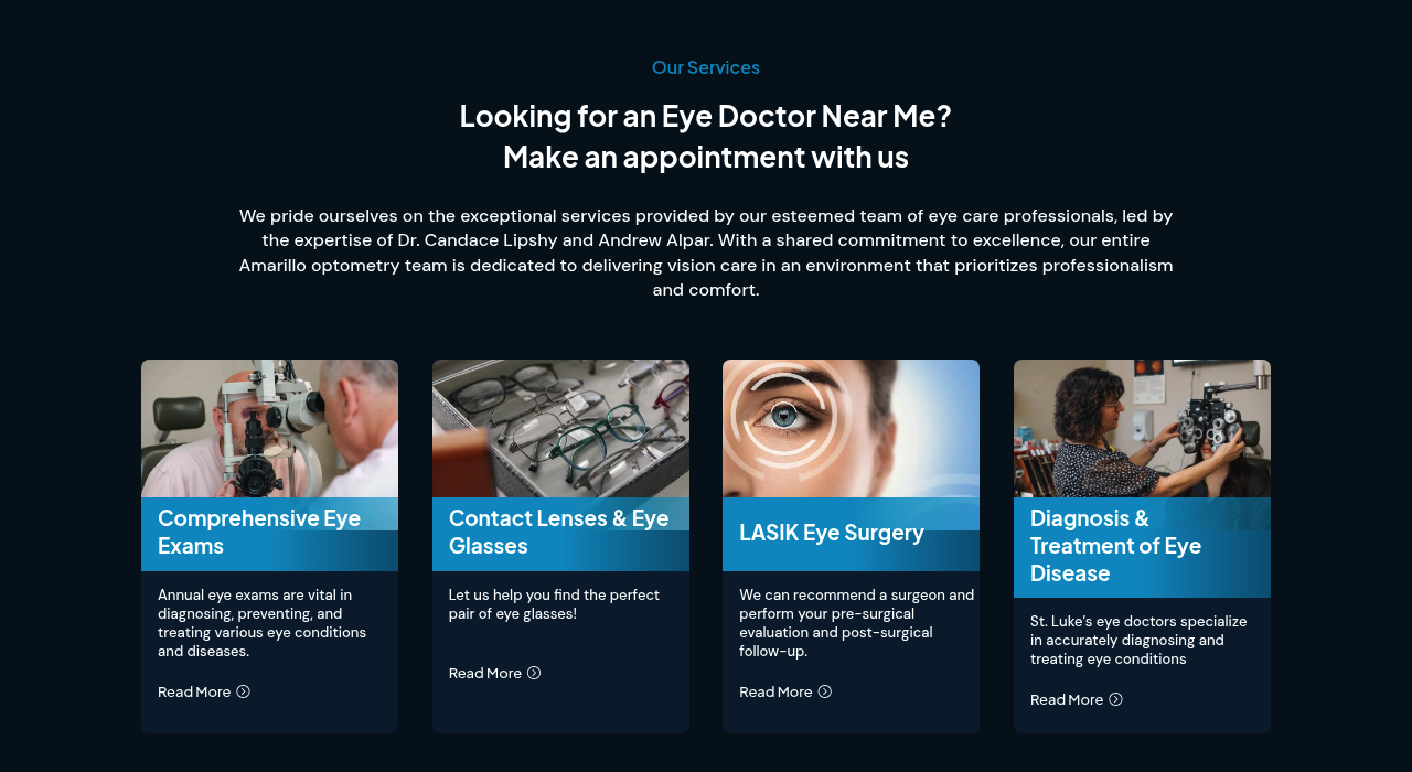 St. Luke Eye Institute — services section