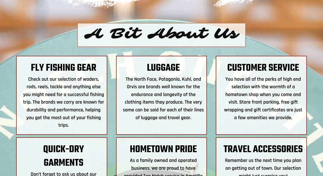 Top Notch Outfitters — services section